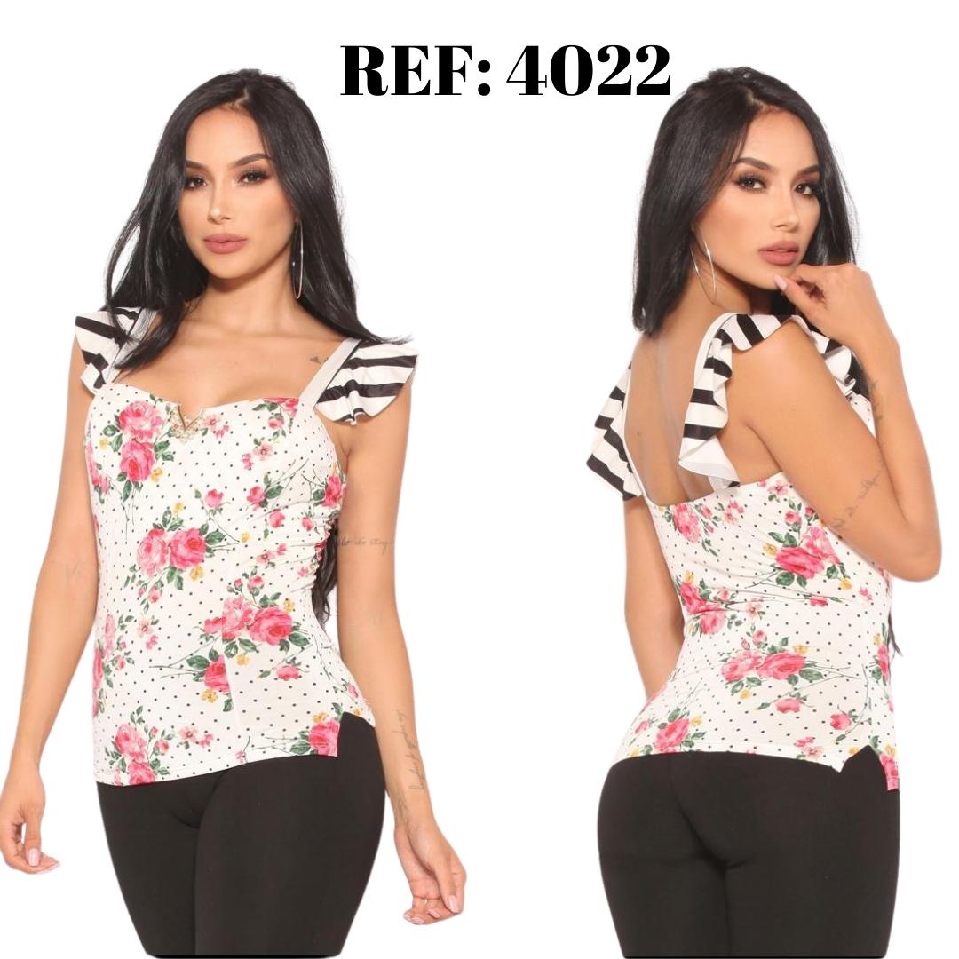 Blusa Sexy Colombiana Manga Corta